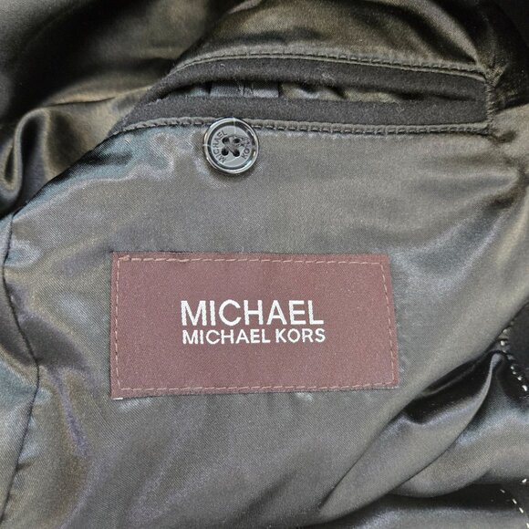 Michael Michael Kors Wool Blend Longline Coat Size 44L - Picture 3 of 8